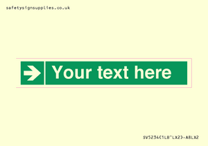 Custom Arrow Right Sign